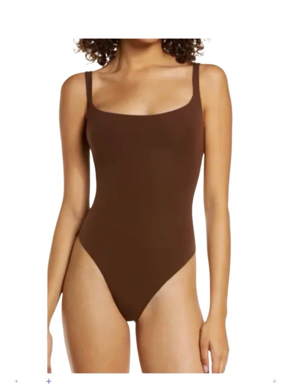 SKIMS Fits Everybody Square
Neck Bodysuit One-Piece Swimsuit Women’s XL
